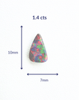 'Red Tip' Unset Boulder Opal