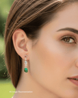 Boulder Opal, Pink Spinel and Aquamarine Drop Silver Earrings