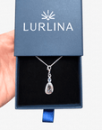 Boulder Opal with Tanzanite Silver Frame Bracelet Charm