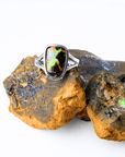 Matrix Boulder Opal Silver Ring