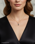 Boulder Opal and Pink Sapphire 18K Gold Pendant