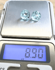 Sky Blue Topaz Pair | 8.9ct | Brilliant Cut | Earring Pair