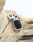Australian Boulder Opal Square Silver Bracelet Charm