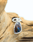 Boulder Opal Tear Drop Silver Bracelet Charm