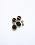 Boulder Opal Blue Double Drop Silver Earrings