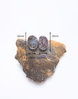 Sculptured Boulder Opal Silver Stud Earrings