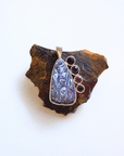 Iolite and Boulder Opal Silver Sail Pendant