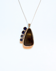 Iolite and Boulder Opal Silver Sail Pendant