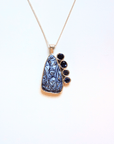 Iolite and Boulder Opal Silver Sail Pendant