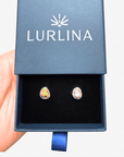 Boulder Opal Mixed Sparkle Silver Stud Earrings