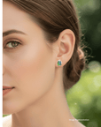 Boulder Opal Teardrop Silver Stud Earrings