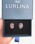 Sculptured Boulder Opal Silver Stud Earrings