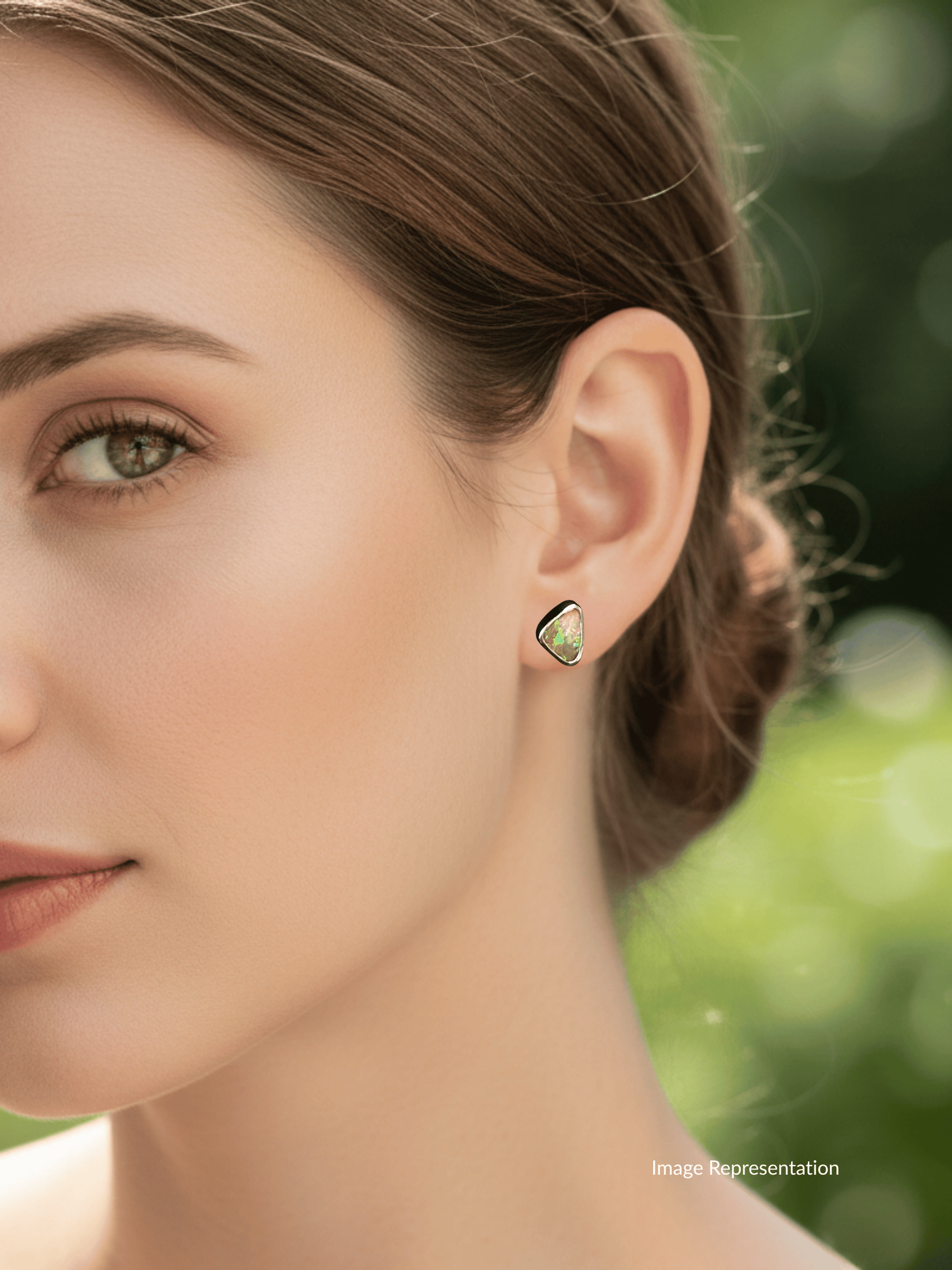 Opal Stud Earrings