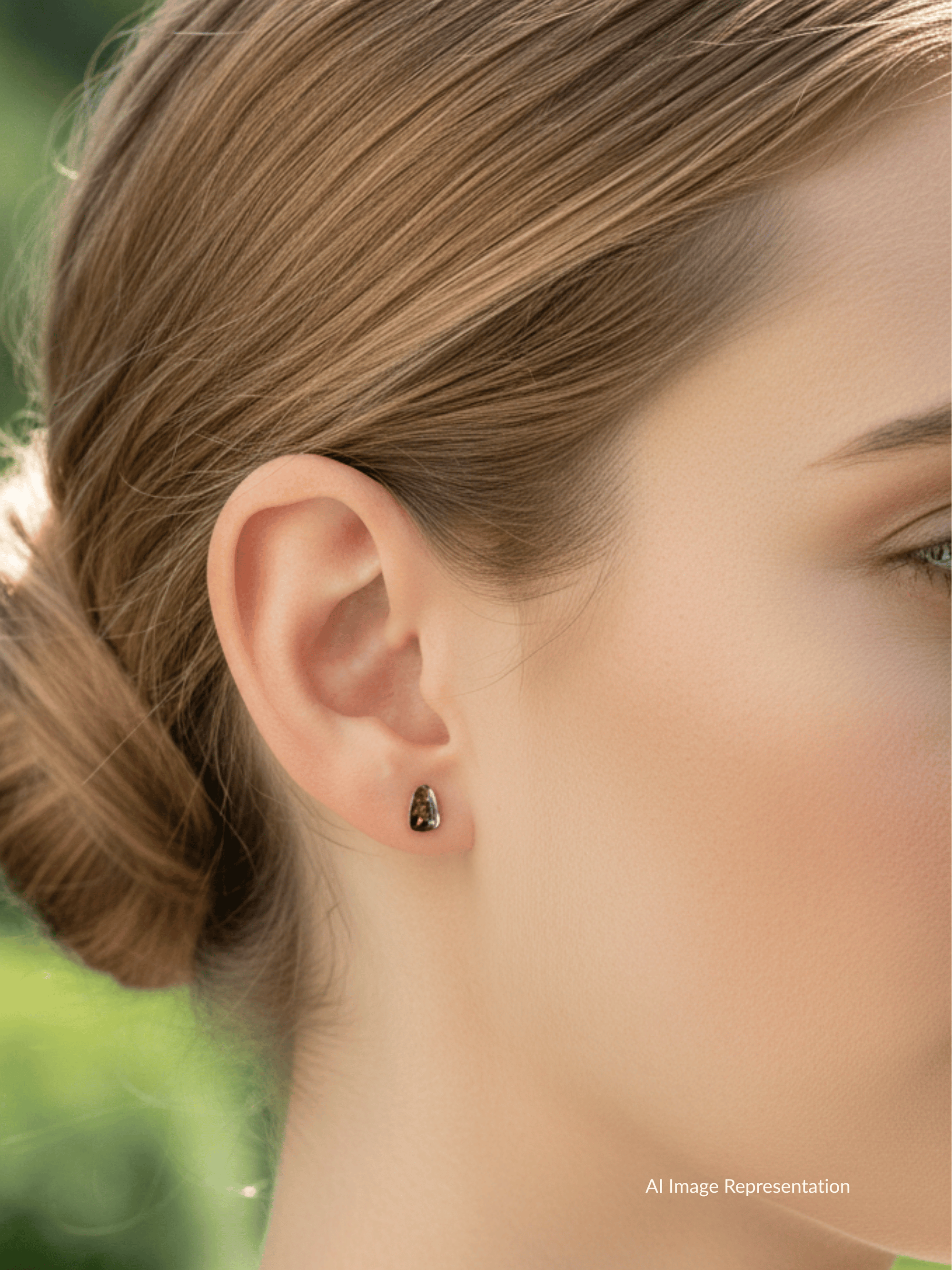 Boulder Opal Triangle Sparkle Silver Stud Earrings