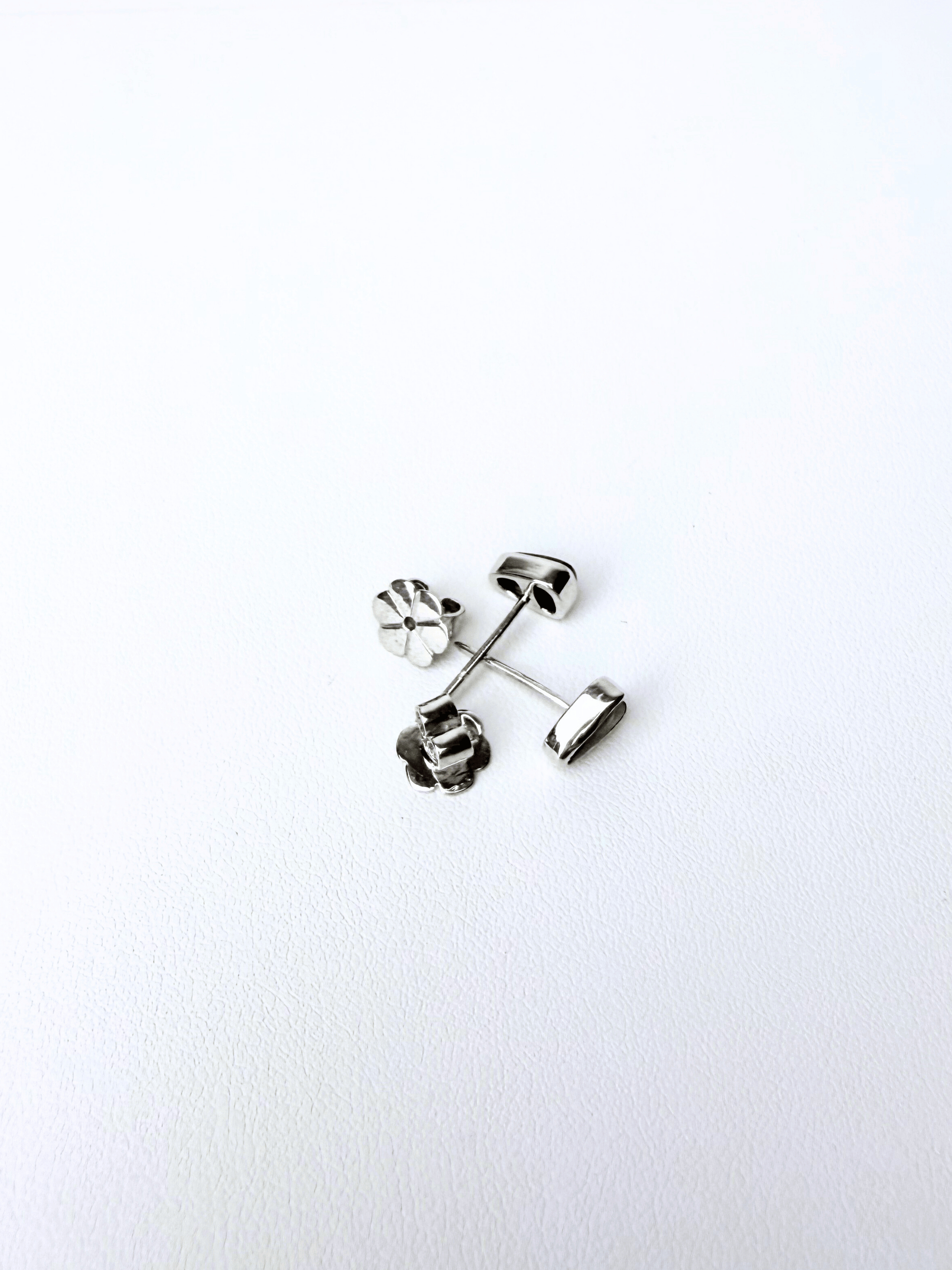 Boulder Opal Triangle Sparkle Silver Stud Earrings