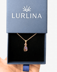 Boulder Opal and Pink Sapphire 18K Gold Pendant