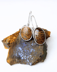 Boulder Opal 'Angel Stone' Silver Hook Earrings