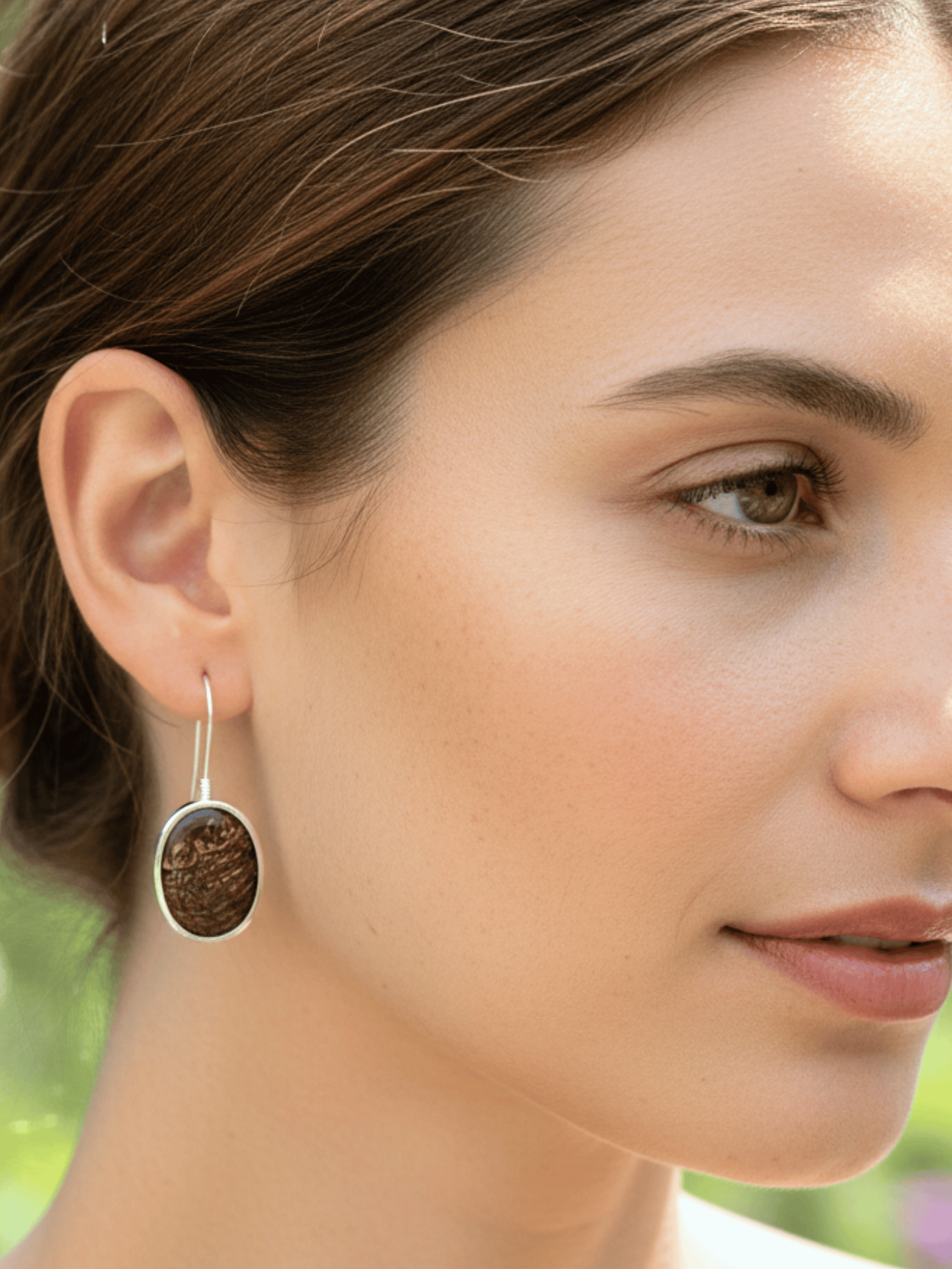 Boulder Opal 'Angel Stone' Silver Hook Earrings