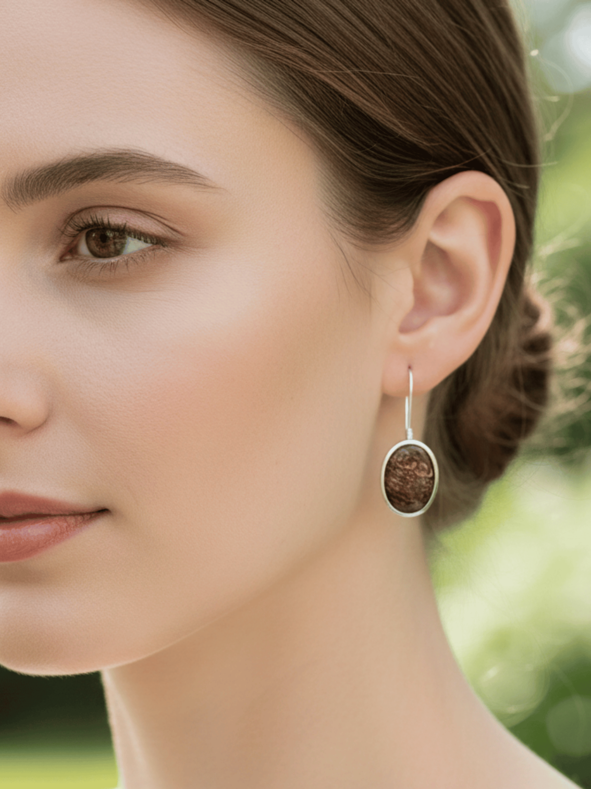 Boulder Opal 'Angel Stone' Silver Hook Earrings