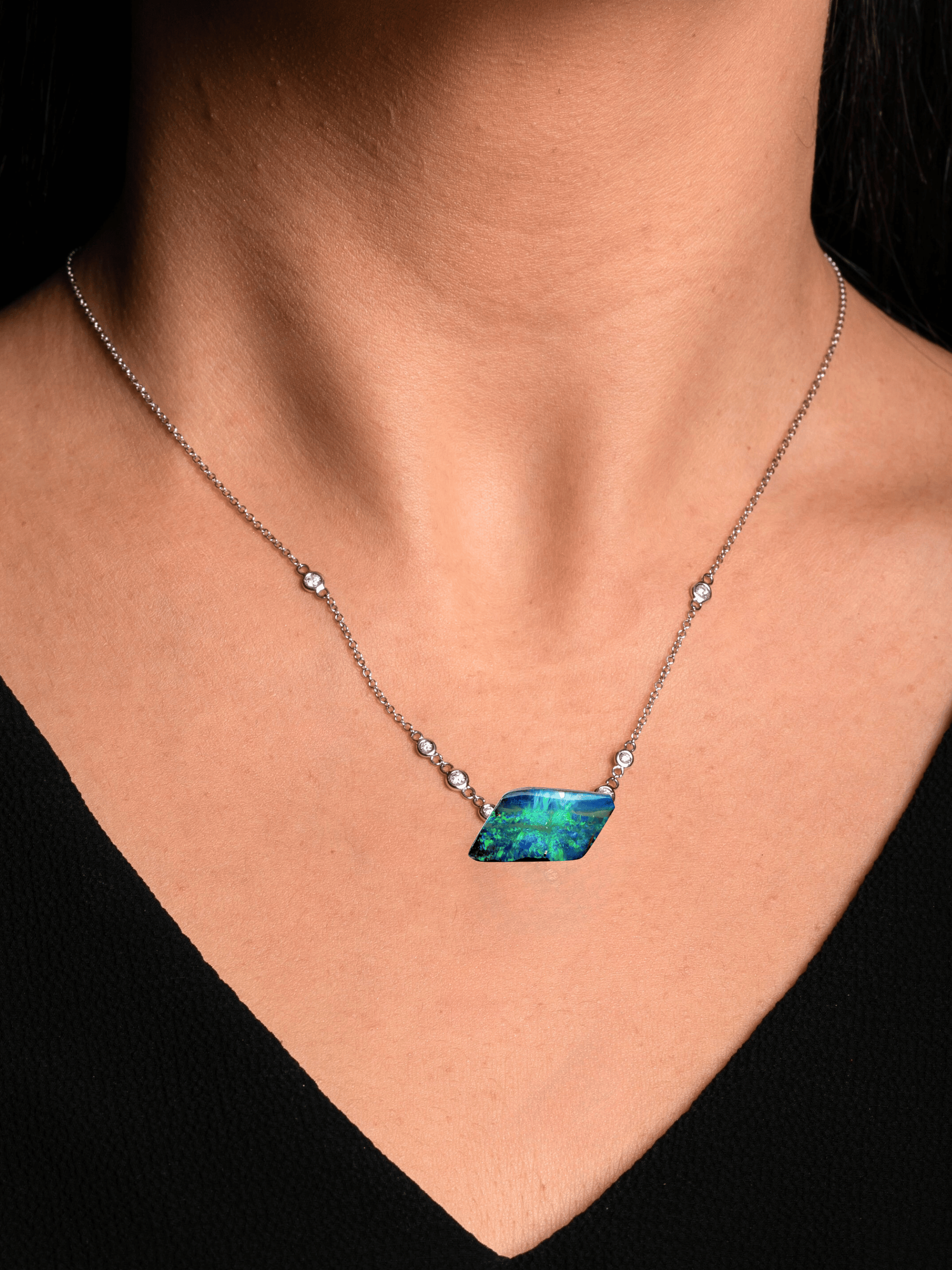 &#39;Aquatica&#39; Unset Boulder Opal