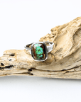 Boulder Pipe Opal Silver Ring