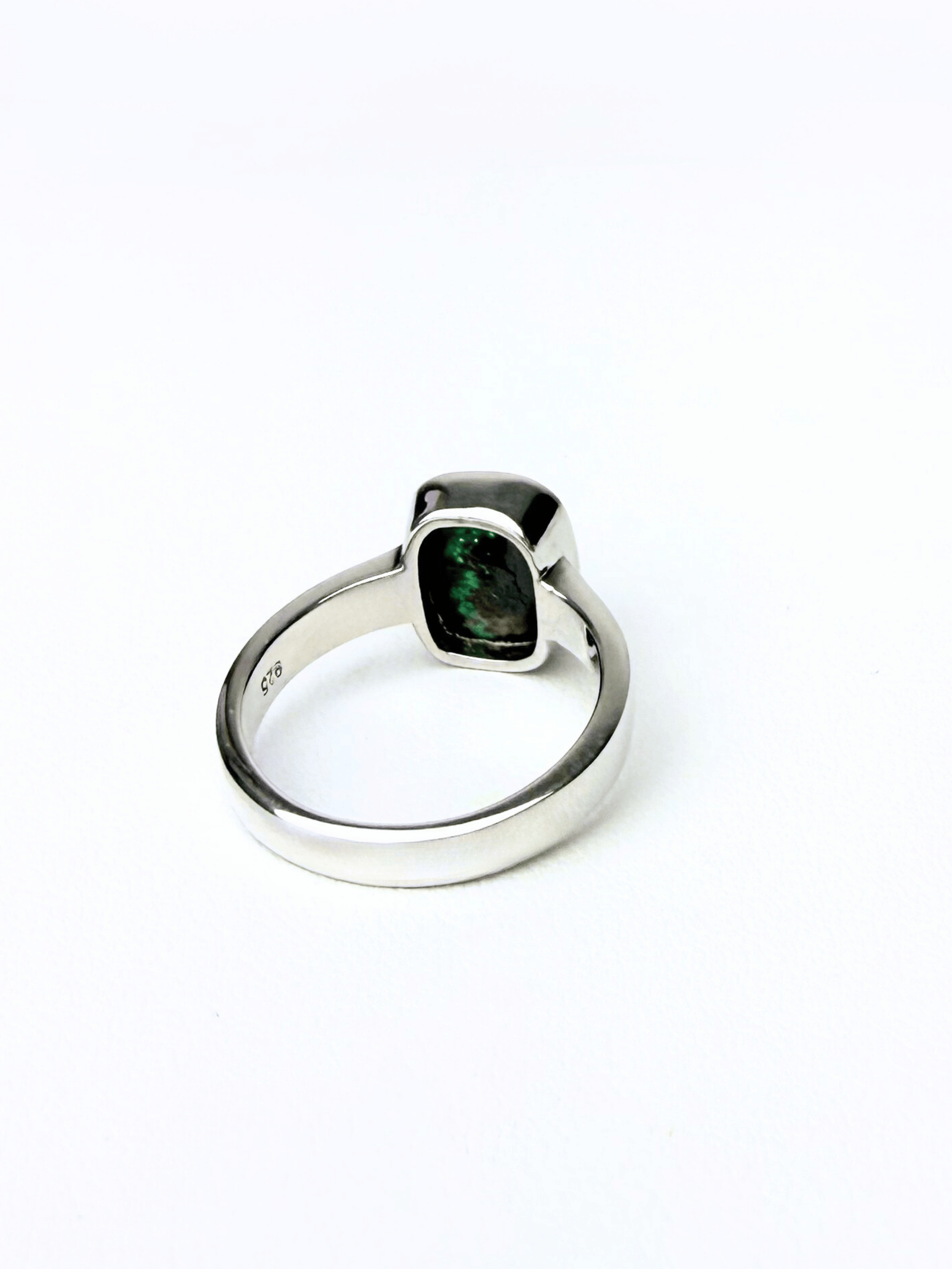 Boulder Pipe Opal Silver Ring