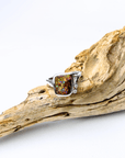 Boulder Opal and Diamond Accent Silver Ring