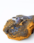 Boulder Opal Colour Flash Silver Ring