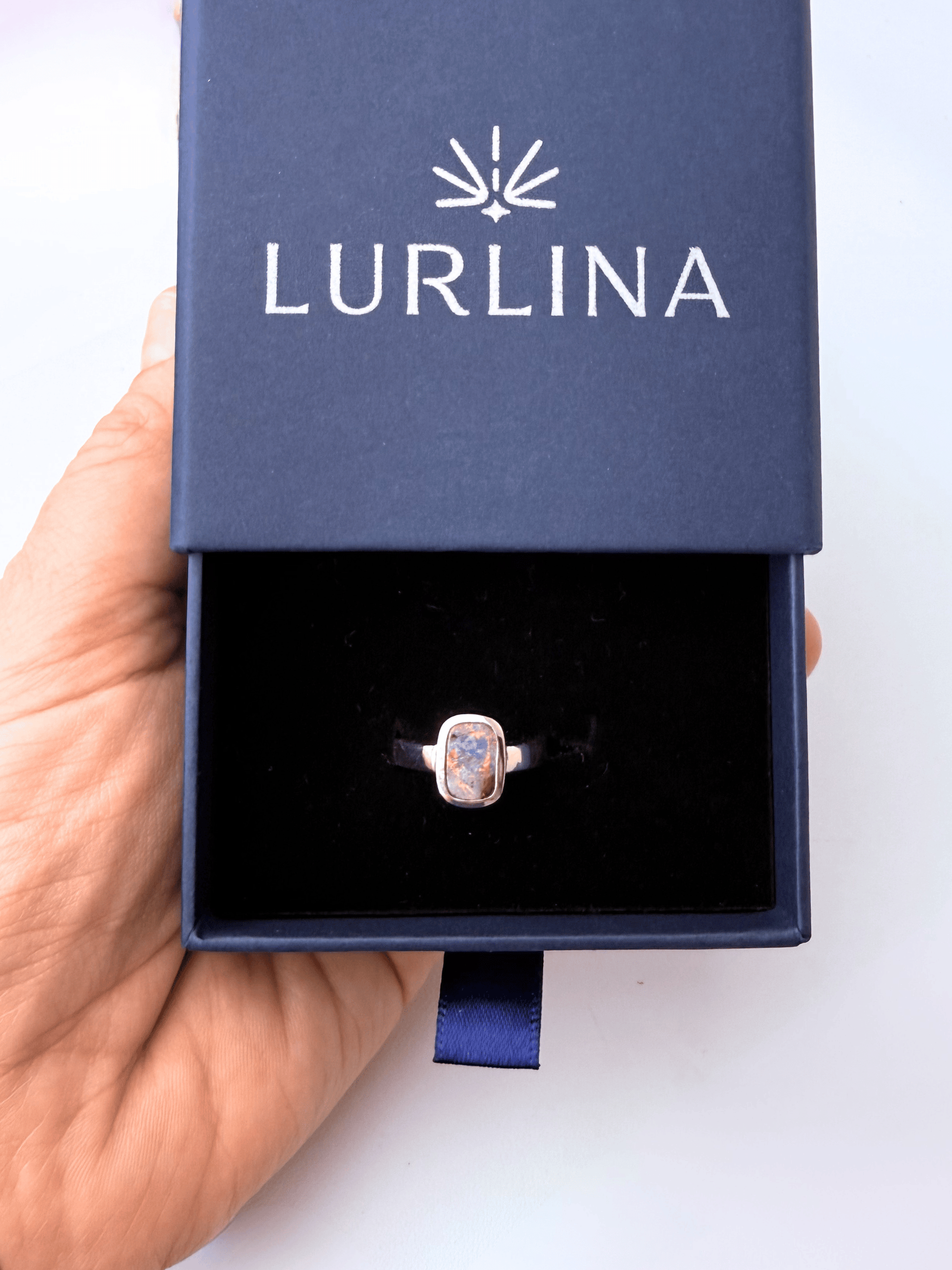 Boulder Opal Colour Flash Silver Ring