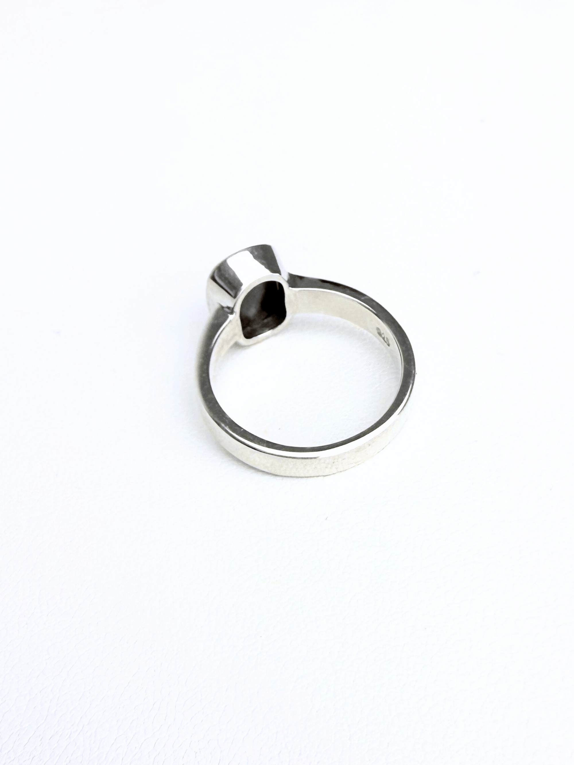 Boulder Opal Colour Flash Silver Ring