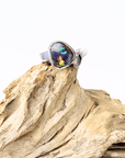 Boulder Opal Bold Colour Silver Ring
