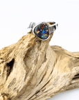 Boulder Opal Bold Colour Silver Ring