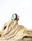 Matrix Boulder Opal Silver Ring