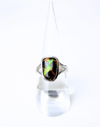 Matrix Boulder Opal Silver Ring
