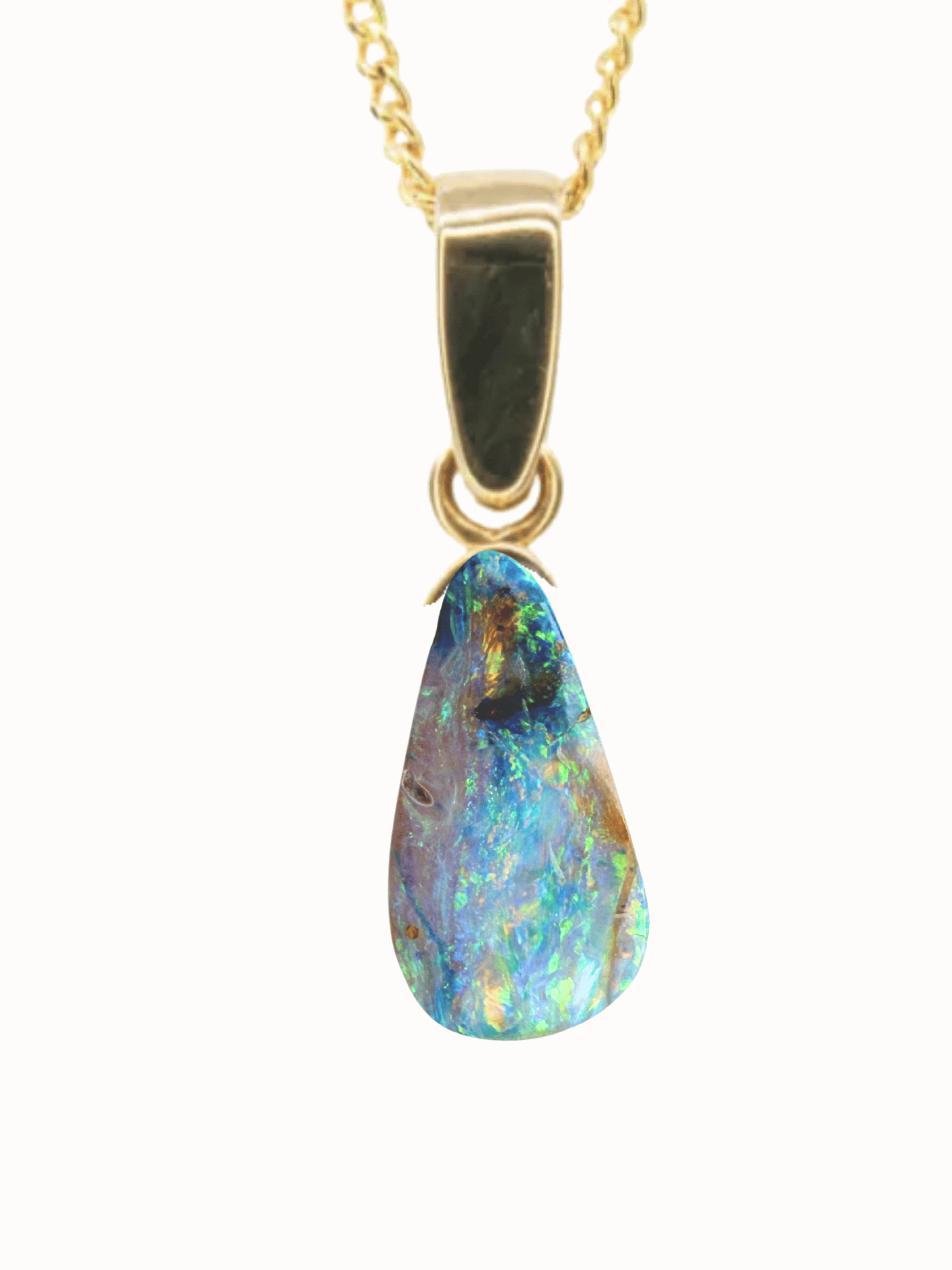 &#39;Crystal Tip&#39; Unset Boulder Opal
