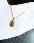 Boulder Opal and Diamond Constellation 18K Gold Pendant