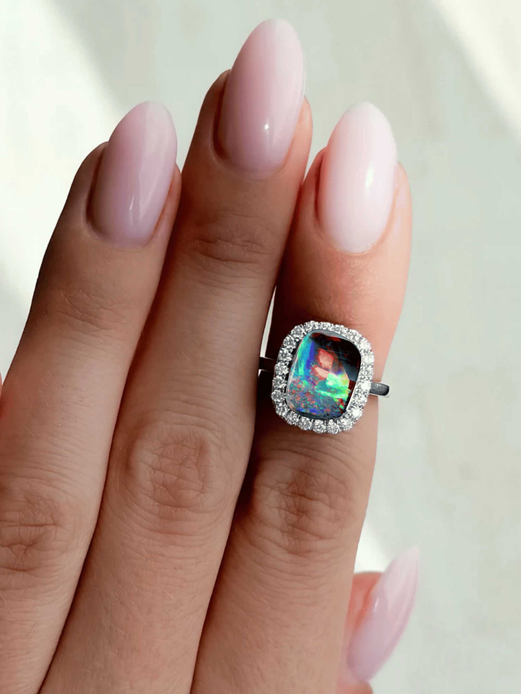 &#39;Rainbow Unicorn&#39; Unset Boulder Opal