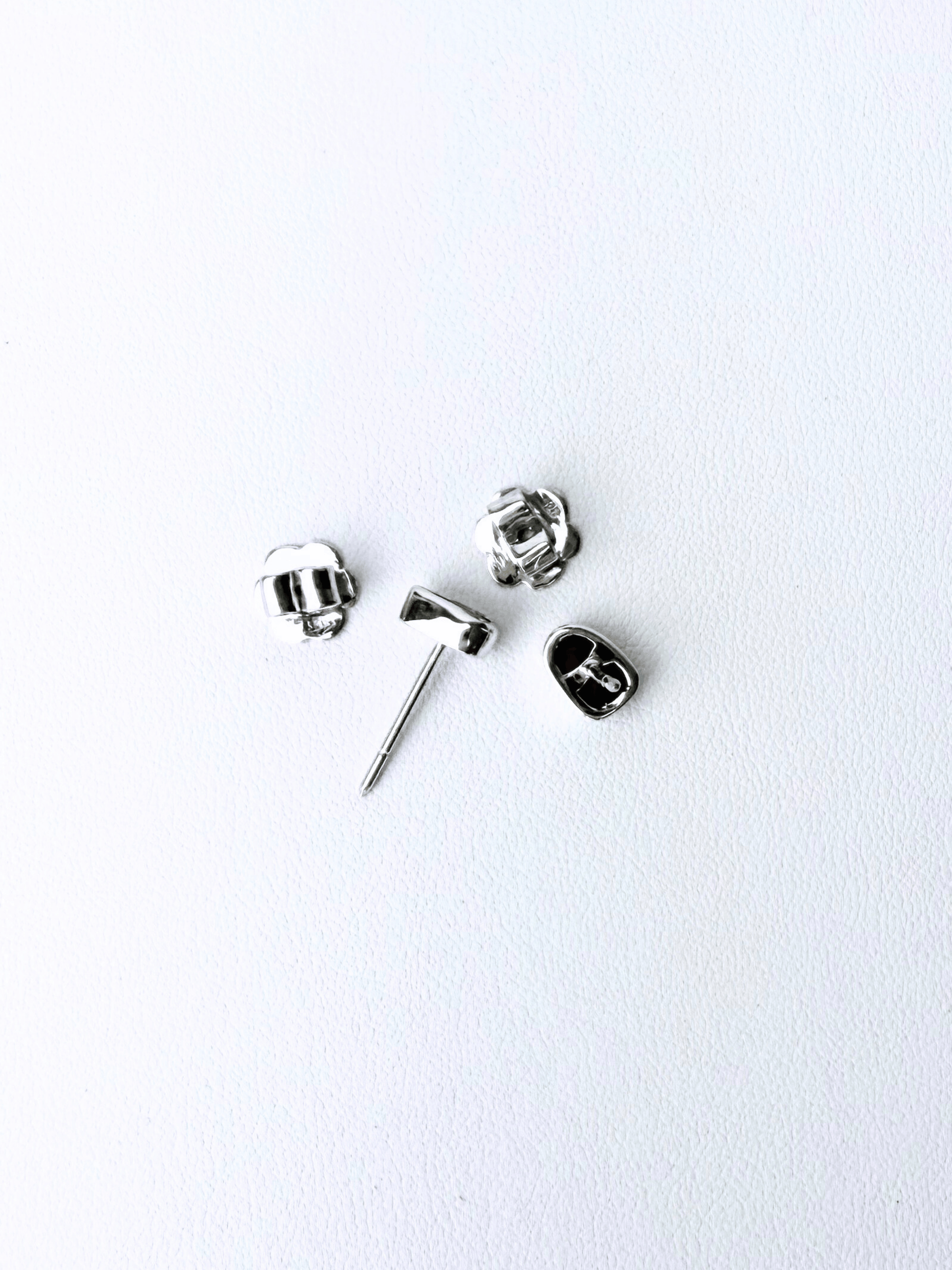 Boulder Opal Pale Sparkle Silver Stud Earrings