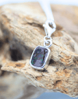 Boulder Opal Square Silver Bracelet Charm