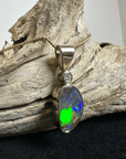 Harlequin Australian Boulder Opal Gold Pendant1