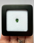 0.69ct Green Australian Sapphire Oval-cut