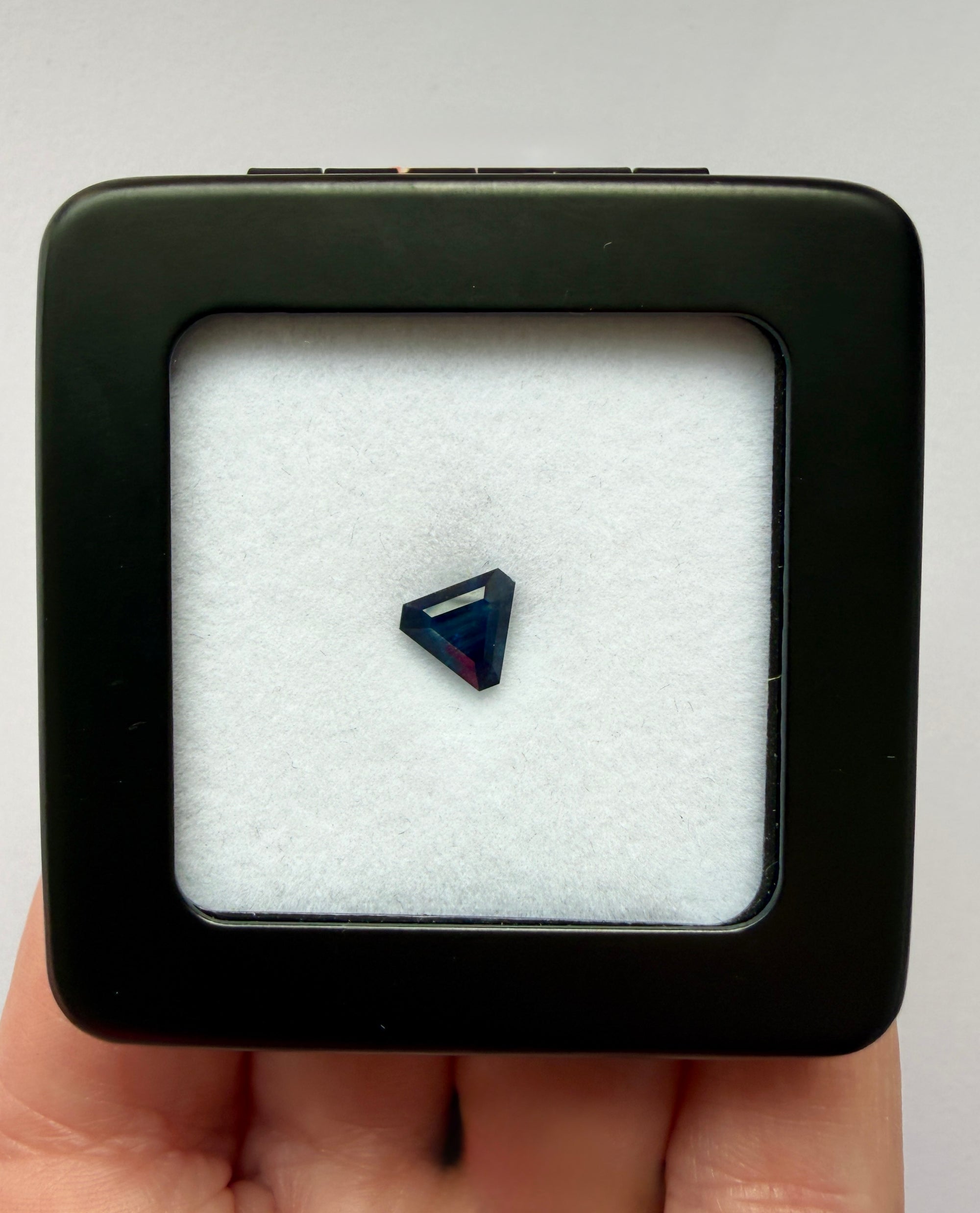 1.24ct Dark Blue Australian Sapphire Trilliant-cut