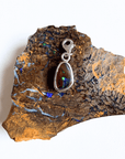 Boulder Opal Tear Drop Silver Bracelet Charm