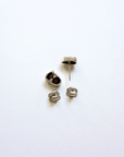 Boulder Opal Oval Silver Stud Earrings