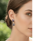 Boulder Opal Double Drop Silver Earrings