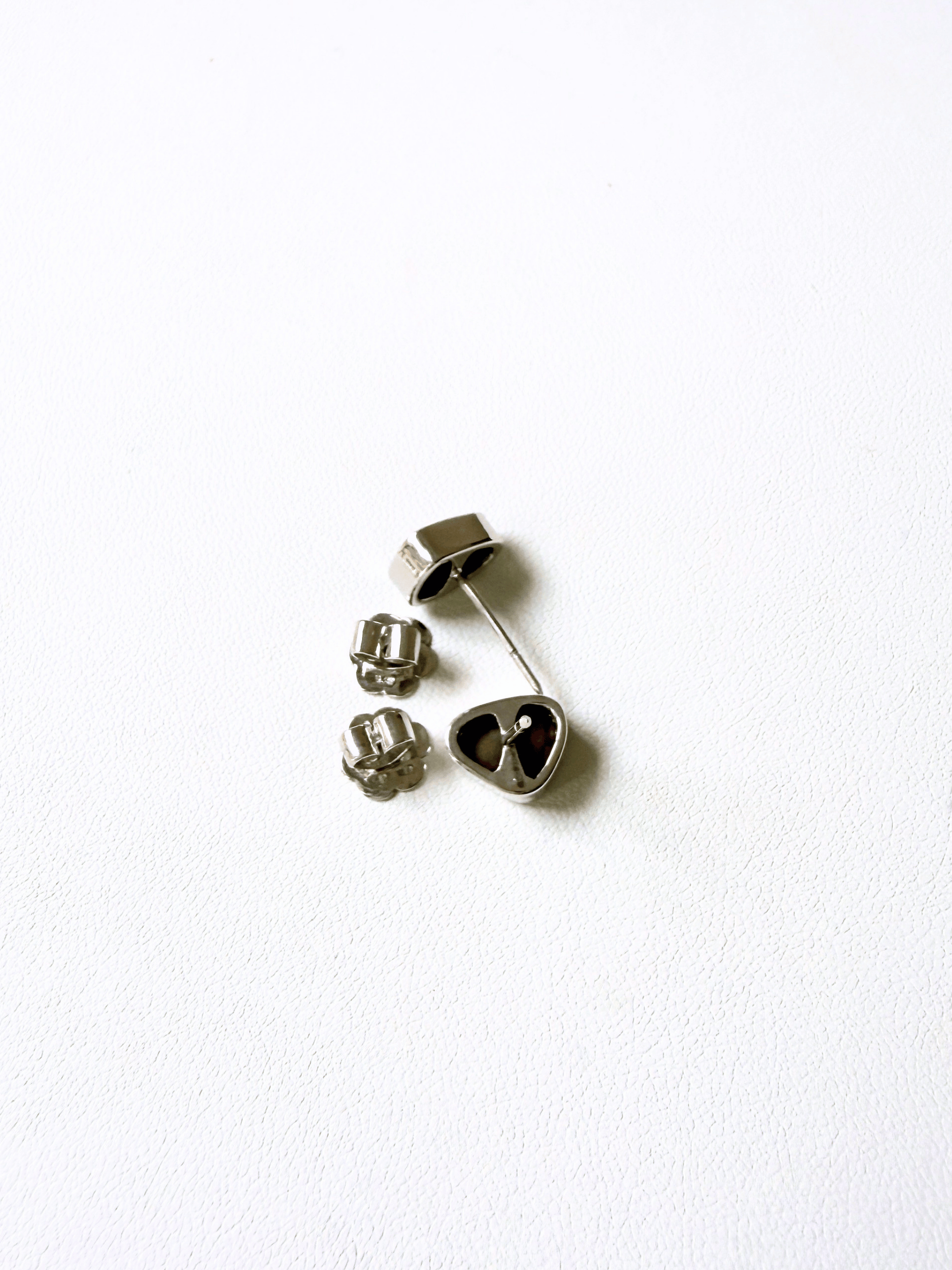 Boulder Opal Triangle Colour Silver Stud Earrings