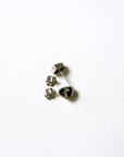 Boulder Opal Triangle Colour Silver Stud Earrings