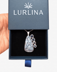 Iolite and Boulder Opal Silver Sail Pendant