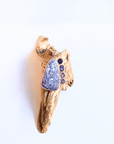 Iolite and Boulder Opal Silver Sail Pendant