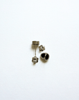 Boulder Opal Mixed Sparkle Silver Stud Earrings